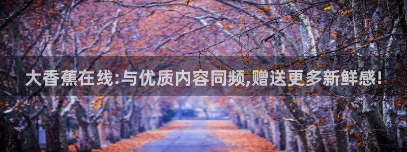 好看影院在线观看：大香蕉在线:与优质内容同频,赠送更多新鲜感!